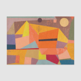 Papel De Seda Paisagem Joyful Mountain, Paul Klee Abstrato Art