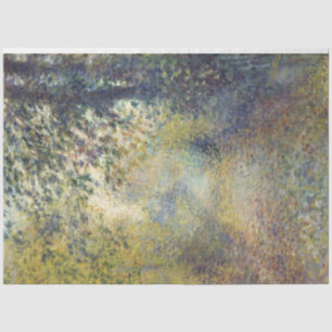 Papel De Seda Paisagem na floresta (por Pierre-Auguste Renoir)