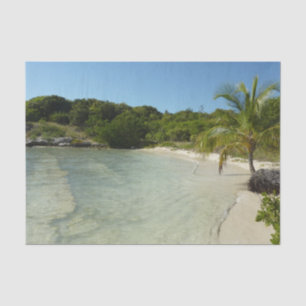 Papel De Seda Paisagem tropical bonita de antiguan Beach