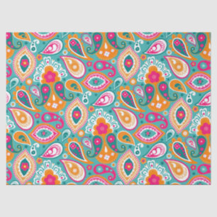 Papel De Seda Paisley 70s 60s Boho Retro