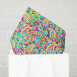 Papel De Seda paisley de primavera