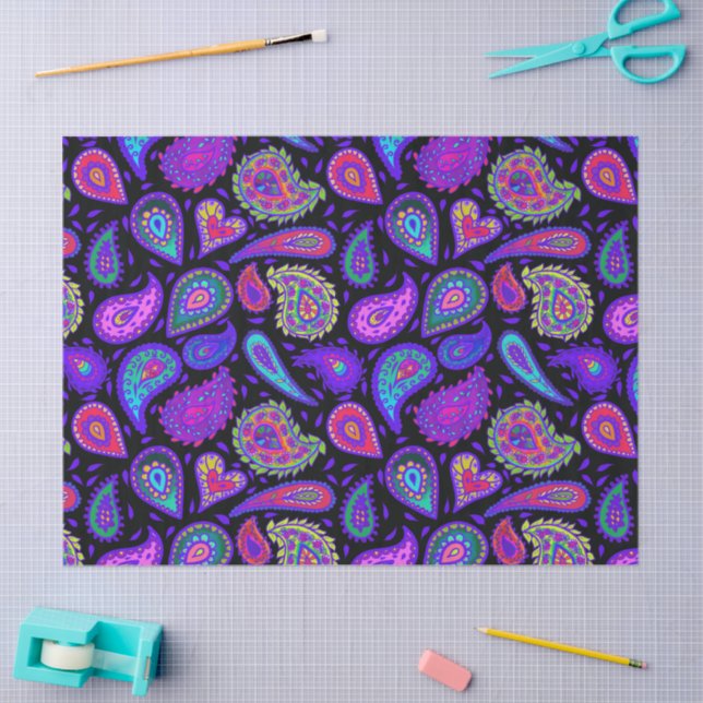 Papel De Seda Paisley Perfection Bonito (Arte )