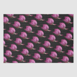 Papel De Seda Palavras sobre lírios cor-de-rosa