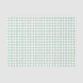 Papel De Seda Pale Mint Gingham 