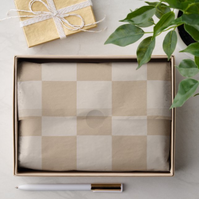 Papel De Seda Paleta neutra suave do cartão de verificação do to (Presente)