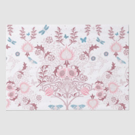 Papel De Seda Paleta rosa William Morris Design