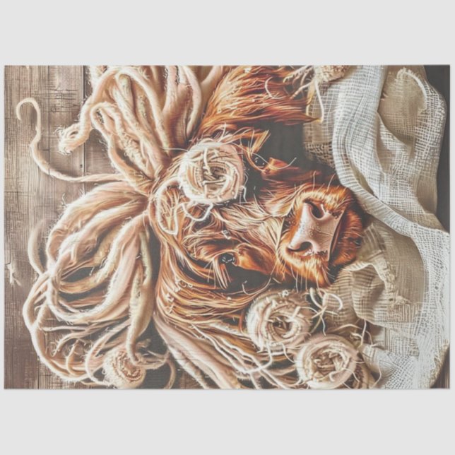 Papel De Seda Palha de Cabras Altas do Triângulo de Dissociação (Frente )