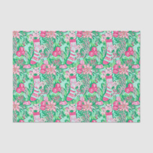 Papel De Seda Palm Beach Watercolor — Armazenamento Floral