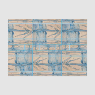 Papel De Seda Palm in blue