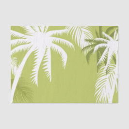 Papel De Seda  Palm Tree green e white paper