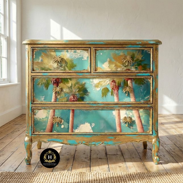 Papel De Seda Palm Trees Los Angeles California Decoupage (Criador carregado)