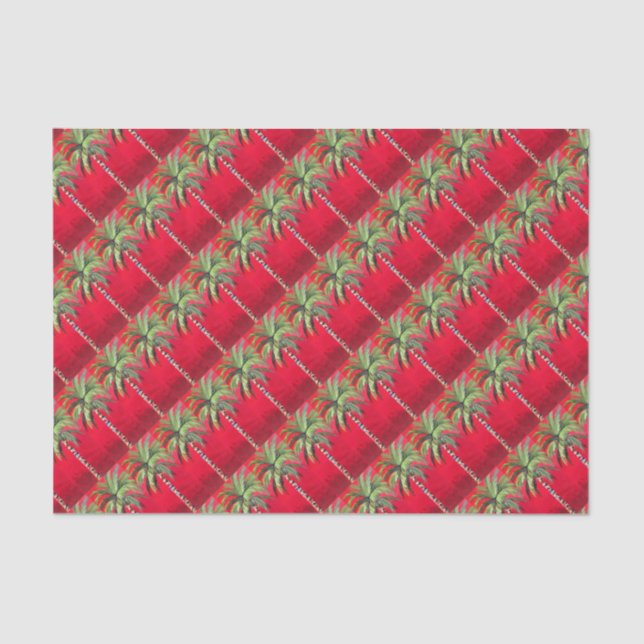 Papel De Seda Palmeira vermelha (Frente )