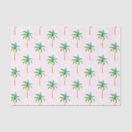 Papel De Seda Palmeiras Rosa (Design 73 Série Rosa)