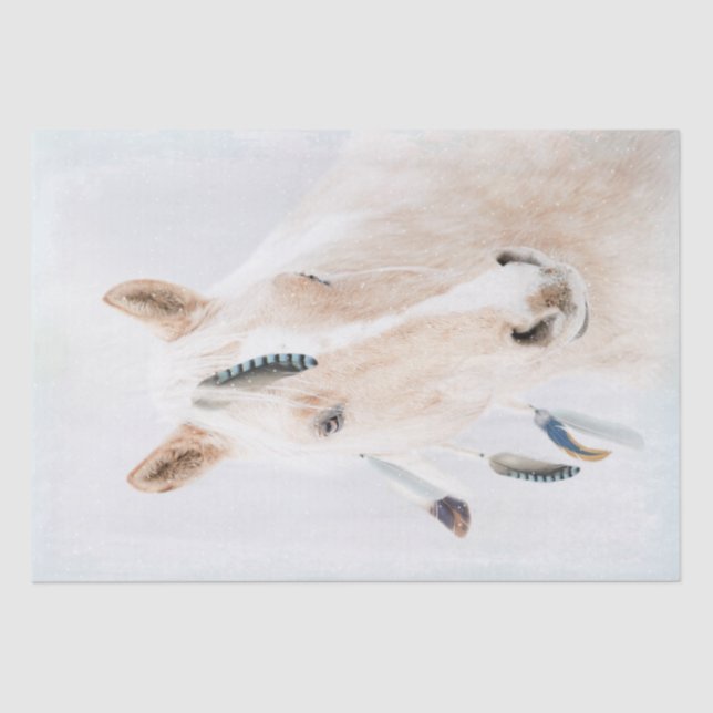 Papel De Seda Palomino Horse Fantasy (Frente )