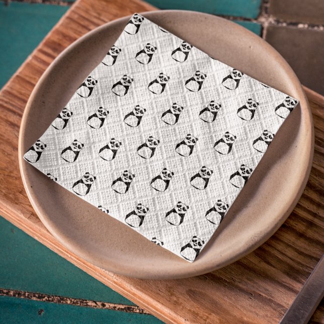 Papel De Seda Panda Geométrica (Criador carregado)