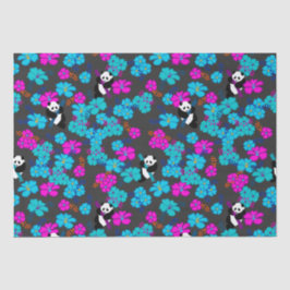 Papel De Seda Panda Paradise Bloom