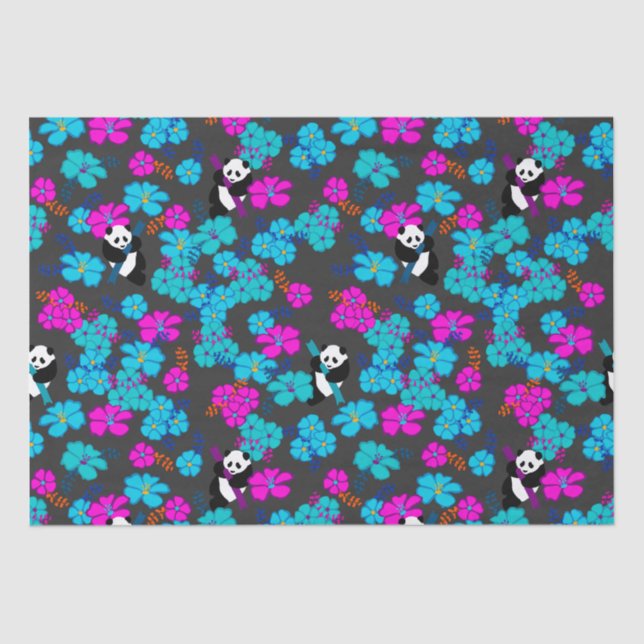 Papel De Seda Panda Paradise Bloom (Frente )
