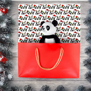 Papel De Seda Pandas de Natal
