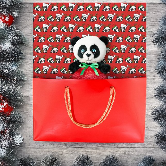 Papel De Seda Pandas de Natal (Criador carregado)