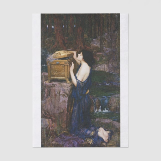 Papel De Seda Pandora, by John William Waterhouse Decoupage (Frente )