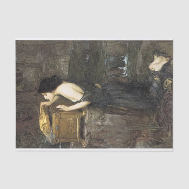 Papel De Seda Pandora, por John William Waterhouse Decoupage (Frente )