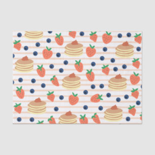 Papel De Seda Panquecas e Berries