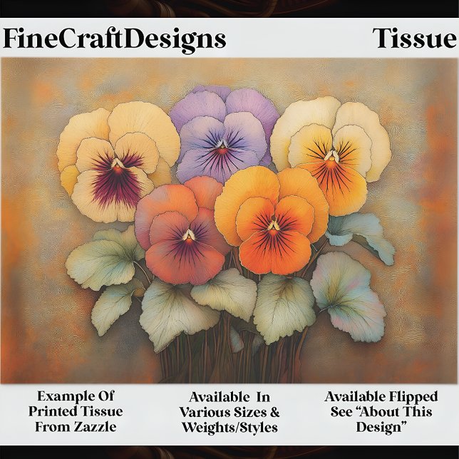 Papel De Seda Pansias de Jardim de Algodão, despojagem EF8R (Criador carregado)