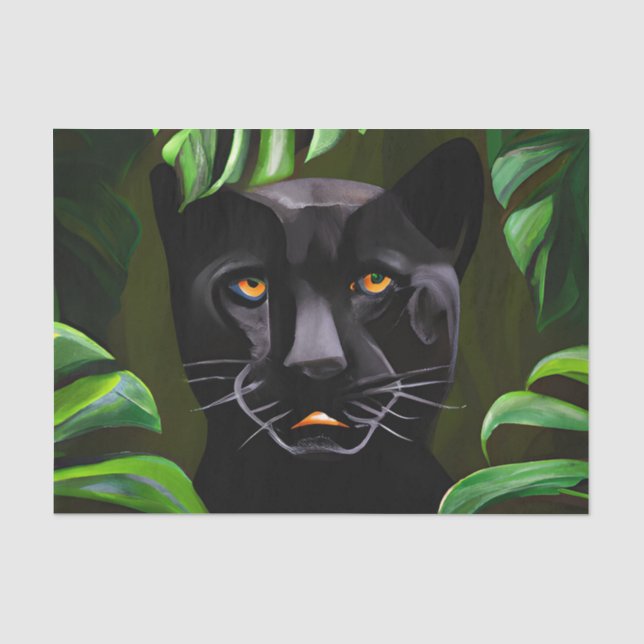 Papel De Seda Pantera Negra Linda (Frente )