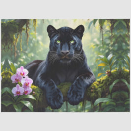 Papel De Seda Pantera Negra na Selva