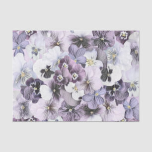 Papel De Seda Panteras brancas roxas Desenho de vinheta