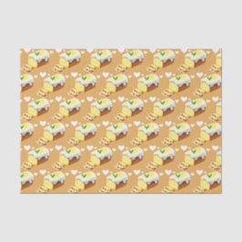 Papel De Seda Pão de Bolo de Limão Com Cobertura