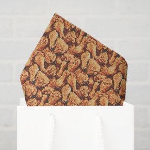 Papel De Seda Pão de frango frito, de cor branca