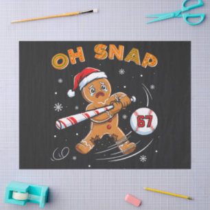 Papel De Seda Pão de Mel Oh Snap 67 Beisebol