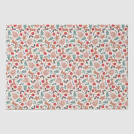 Papel De Seda Pão de Natal, Reindeer e Árvore de Natal