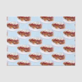 Papel De Seda Pão Doce Com Morangos E Creme