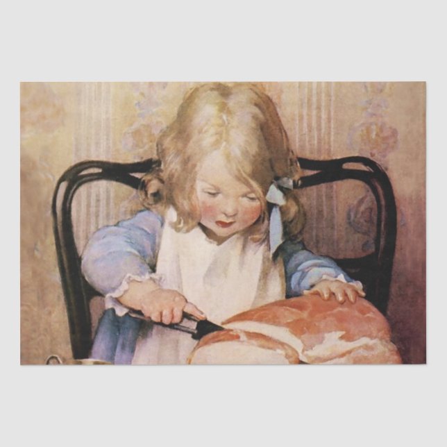 Papel De Seda Pão Fresco por Jessie Willcox Smith (Frente )