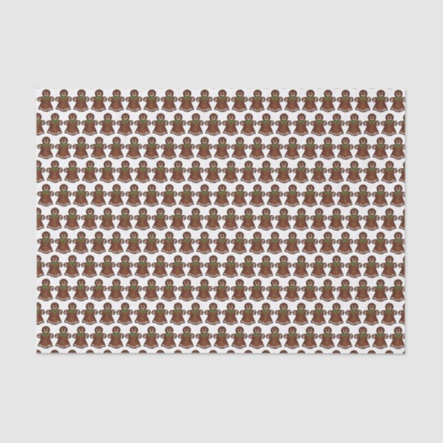 Papel De Seda Pão Gingerpão Dama Natal Cookie Faturay Baking (Frente )