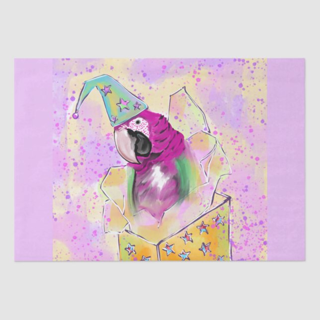 Papel De Seda Papagaio (Frente )