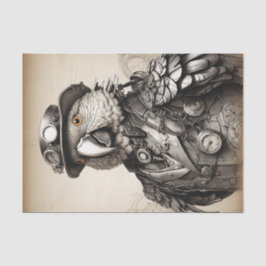 Papel De Seda Papagaio-Vintage Preto e Branco