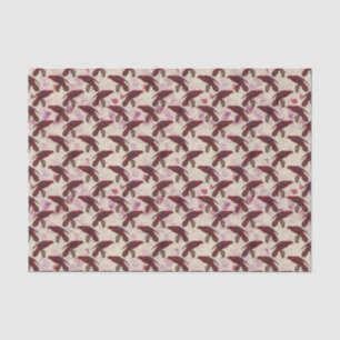 Papel De Seda Papagaios Vermelhos