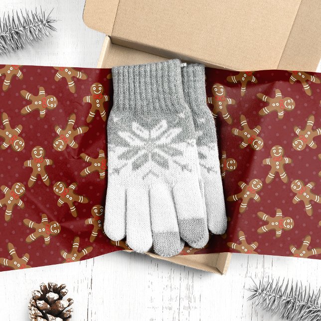 Papel De Seda Papai Noel de Biscoito de Natal Vermelho (Criador carregado)