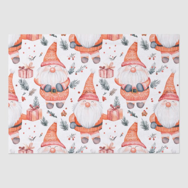 Papel De Seda Papai Noel de Natal (Frente )