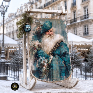 Papel De Seda Papai Noel Escocês Vintage em Decoupage de Tartã T