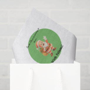 Papel De Seda Papai Noel está chegando à cidade.. Com Salami! 