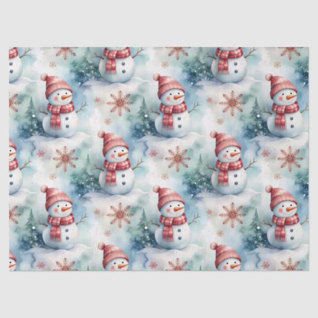 Papel De Seda Papai Noel Natal Fofo  (Frente )