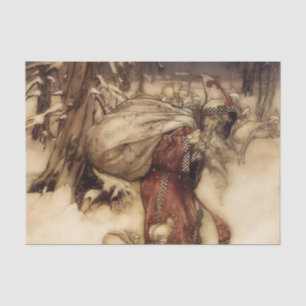 Papel De Seda “Papai Noel” por Arthur Rackham