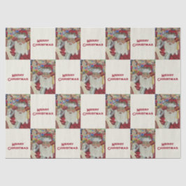 Papel De Seda Papais noeis Clássicos - Verificando Ele Duas Veze