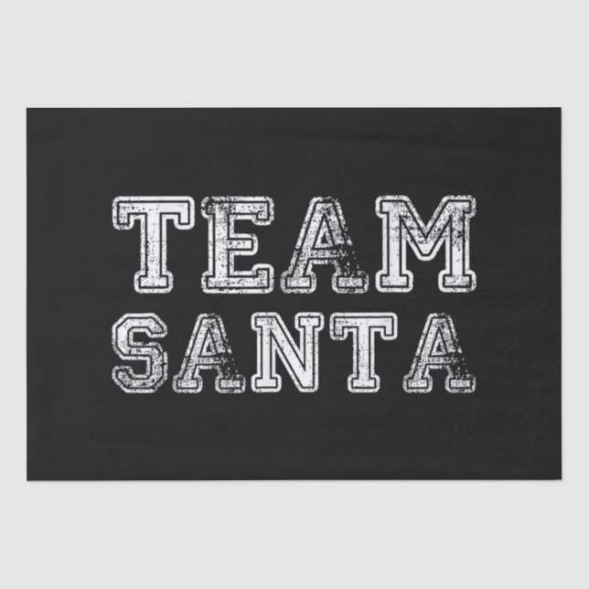 Papel De Seda Papais noeis da equipe Feliz Natal (Frente )