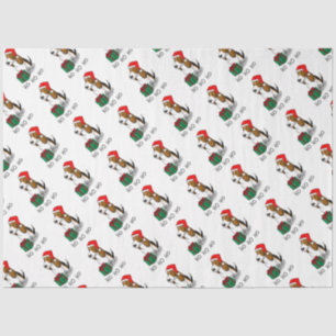 Papel De Seda Papais noeis de Natal Cesto (tricolor 1)