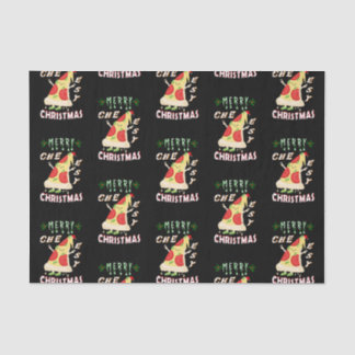 Papel De Seda Papais noeis de Natal Cheesy feliz Pizza Natal